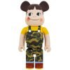BE@RBRICK Peko-chan x BAPE (R) 1000% (Green/Pink/Blue) Medicom