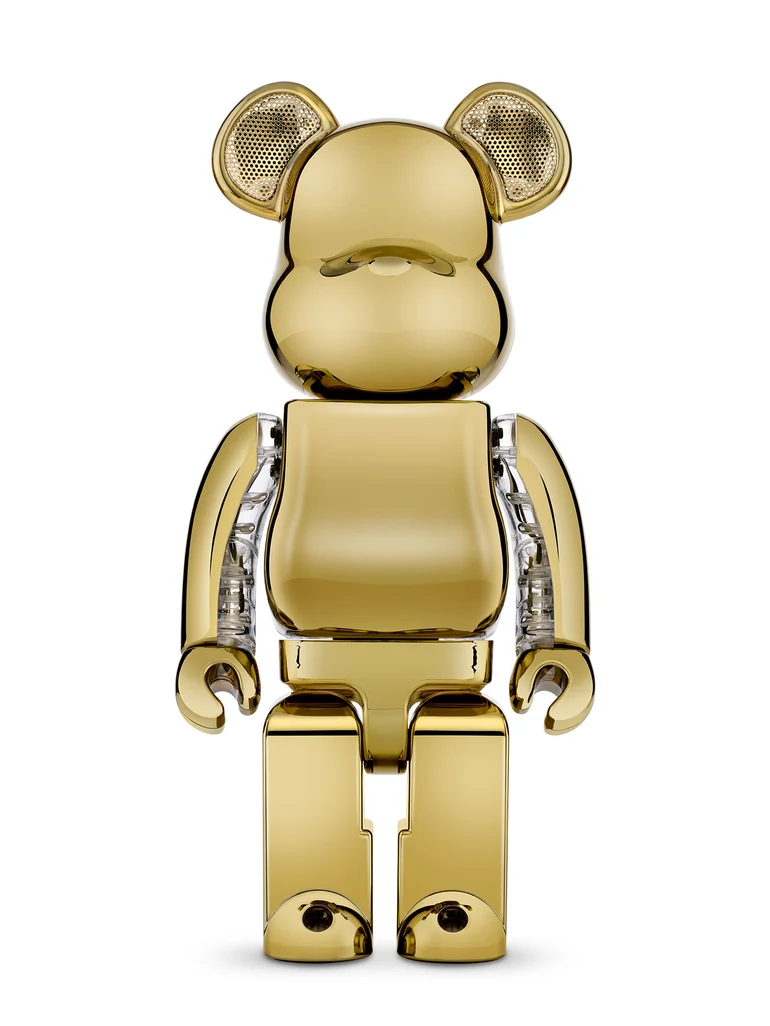 Bearbrick Audio Chrome Metals Gold 1 Bearbrick Audio Chrome Metals Gold