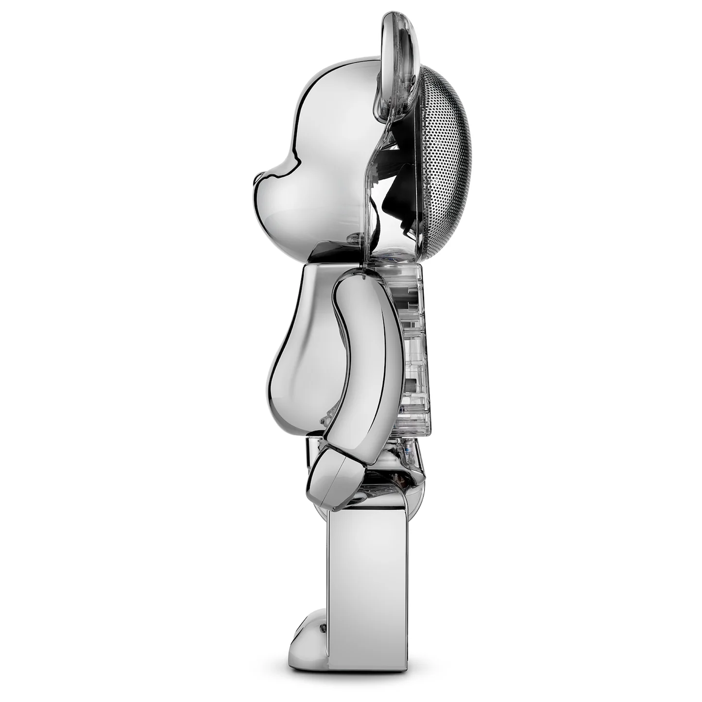 Bearbrick Audio Chrome Metals Platinum 1 Bearbrick Audio Chrome Metals Platinum
