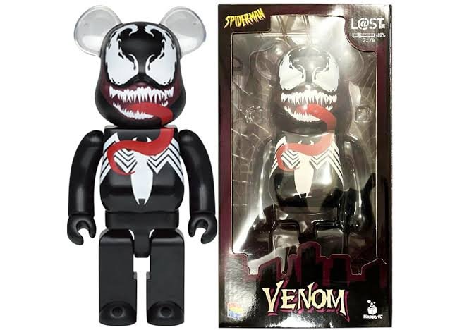 Bearbrick Marvel Venom (Clear Ears) Happy Lottery 400% Japan Exclusive 1 Bearbrick Marvel Venom (Clear Ears) Happy Lottery 400% Japan Exclusive