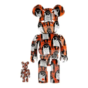Bearbrick Monkey Sign 100% & 400% Set Orange