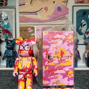 Bearbrick x Andy Warhol Camo Version 1000% Multi