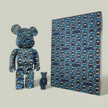 Bearbrick x ROBE JAPONICA (Mirror) 100% & 400% Set 1 Bearbrick x ROBE JAPONICA (Mirror) 100% & 400% Set