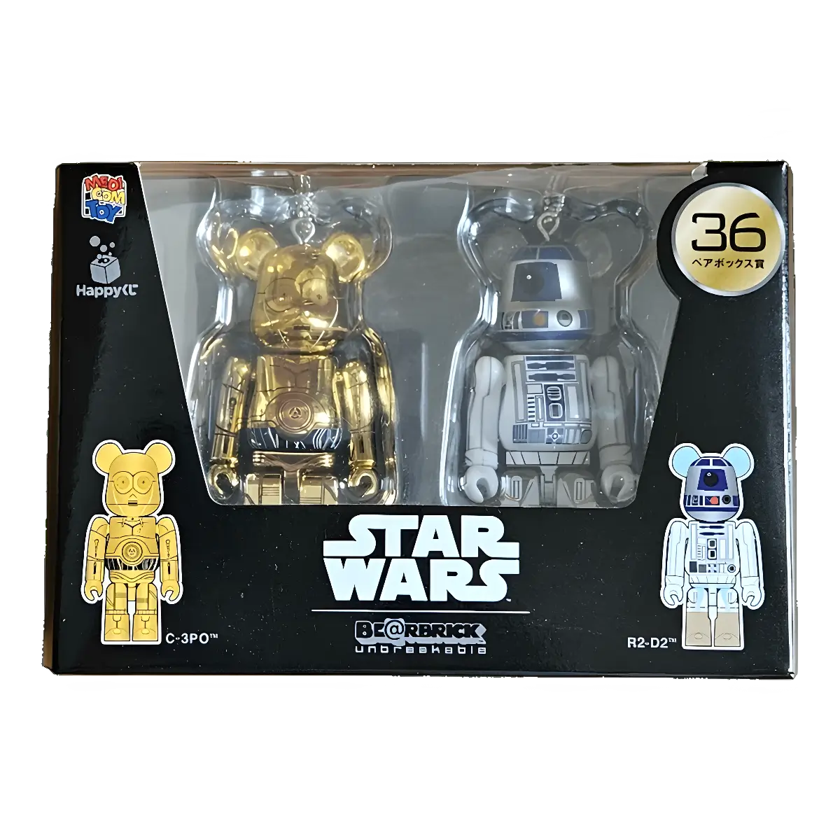 BE@RBRICK Star Wars – 36 C-3PO & R2-D2 (100%) 1 BE@RBRICK Star Wars – 36 C-3PO & R2-D2 (100%)