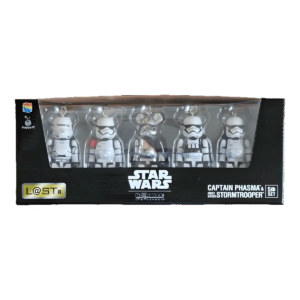 BE@RBRICK L@ST – Captain Phasma & First Order Stormtrooper Set of 5 (100%)