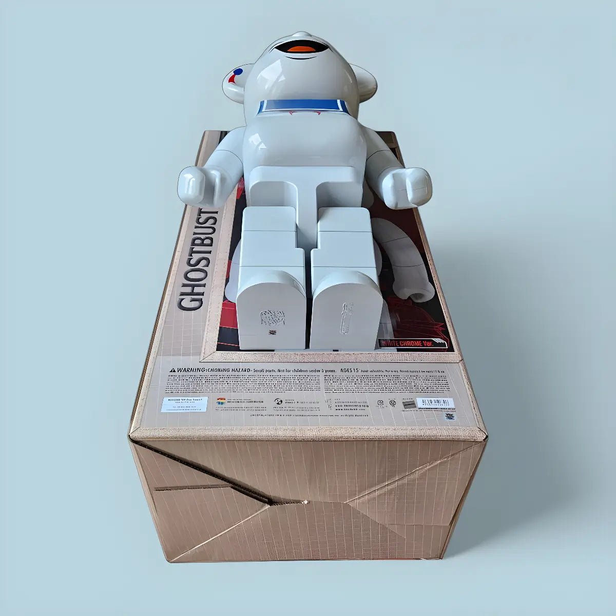 BE@RBRICK Stay Puft Marshmallow Man White Chrome Version (1000%) 3 BE@RBRICK Stay Puft Marshmallow Man White Chrome Version (1000%) - Image 3