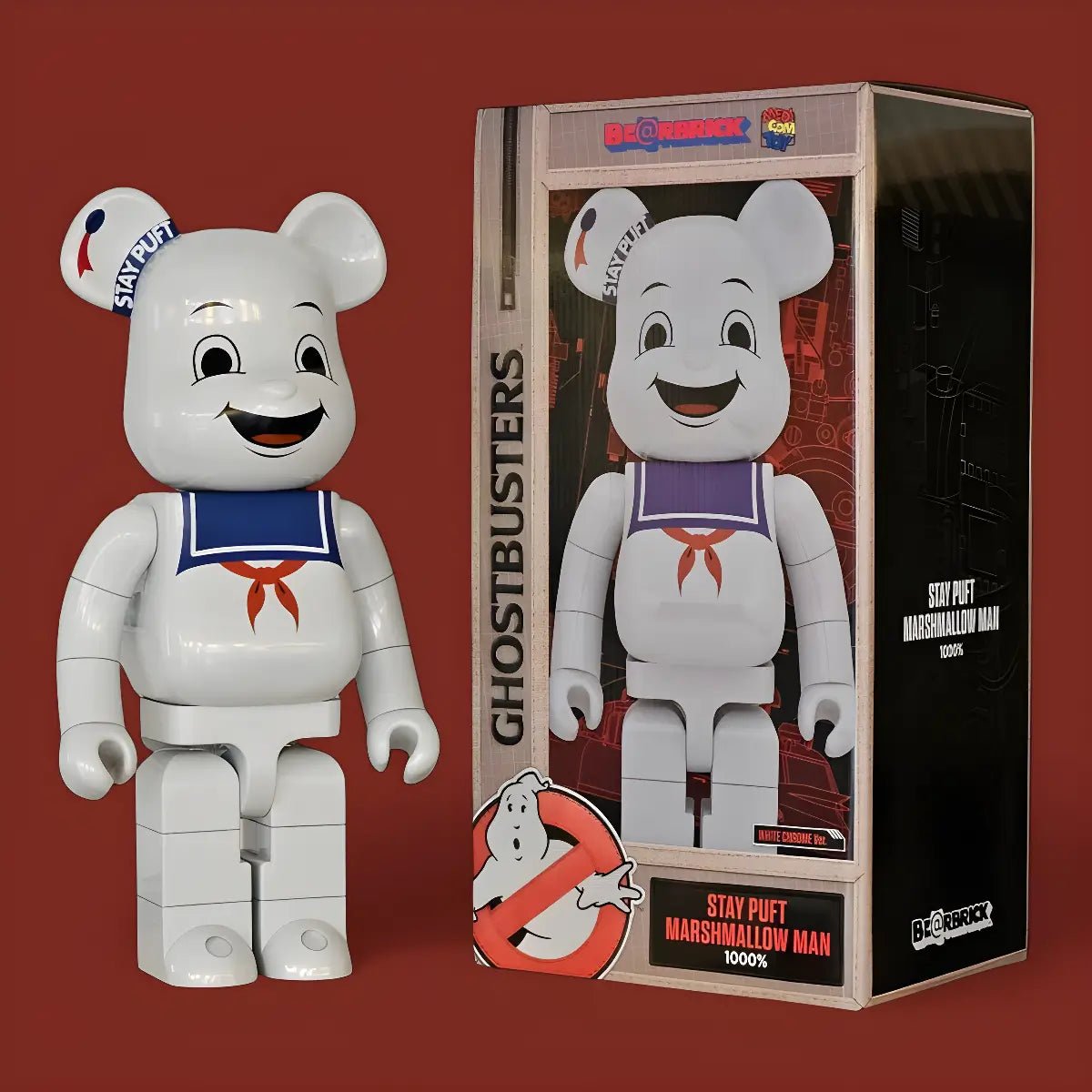 BE@RBRICK Stay Puft Marshmallow Man White Chrome Version (1000%) 2 BE@RBRICK Stay Puft Marshmallow Man White Chrome Version (1000%) - Image 2