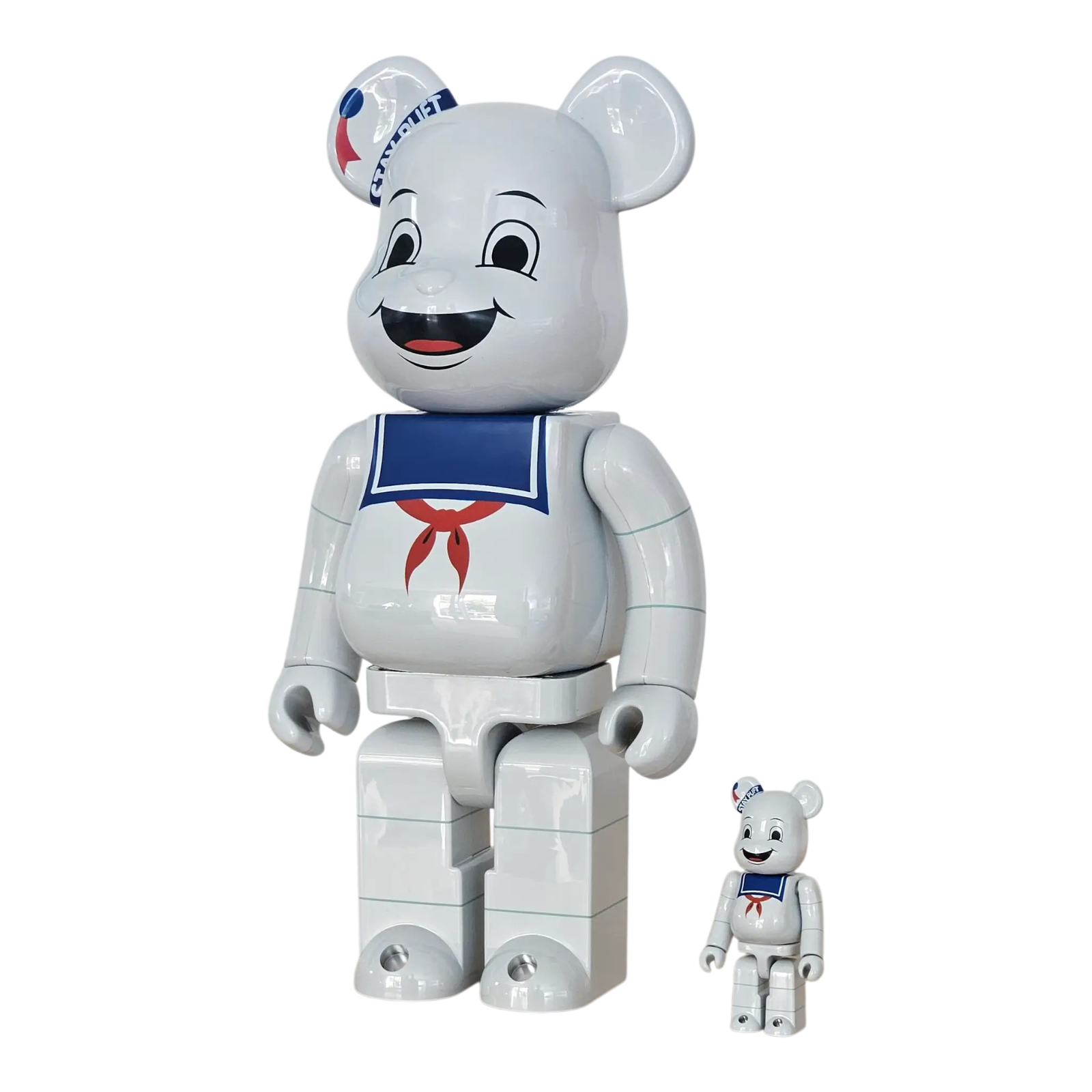 BE@RBRICK Stay Puft Marshmallow Man White Chrome Version (100%+400%) 1 BE@RBRICK Stay Puft Marshmallow Man White Chrome Version (100%+400%)