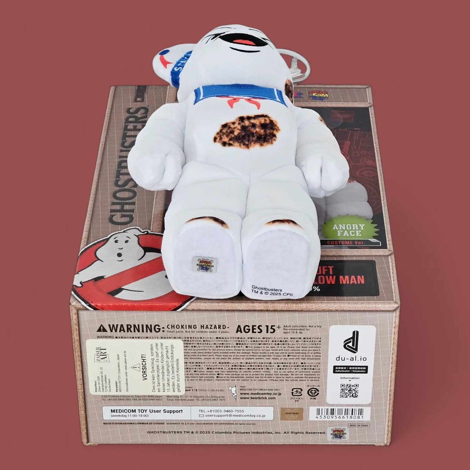 BE@RBRICK Stay Puft Marshmallow Man “Angry Face” Costume Version (400%) 4 BE@RBRICK Stay Puft Marshmallow Man “Angry Face” Costume Version (400%) - Image 4