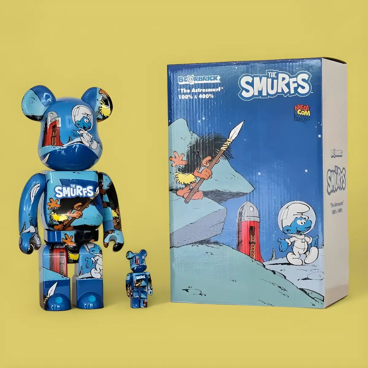 BE@RBRICK The Smurfs “The Astrosmurf” (100%+400%) 2 BE@RBRICK The Smurfs “The Astrosmurf” (100%+400%) - Image 2