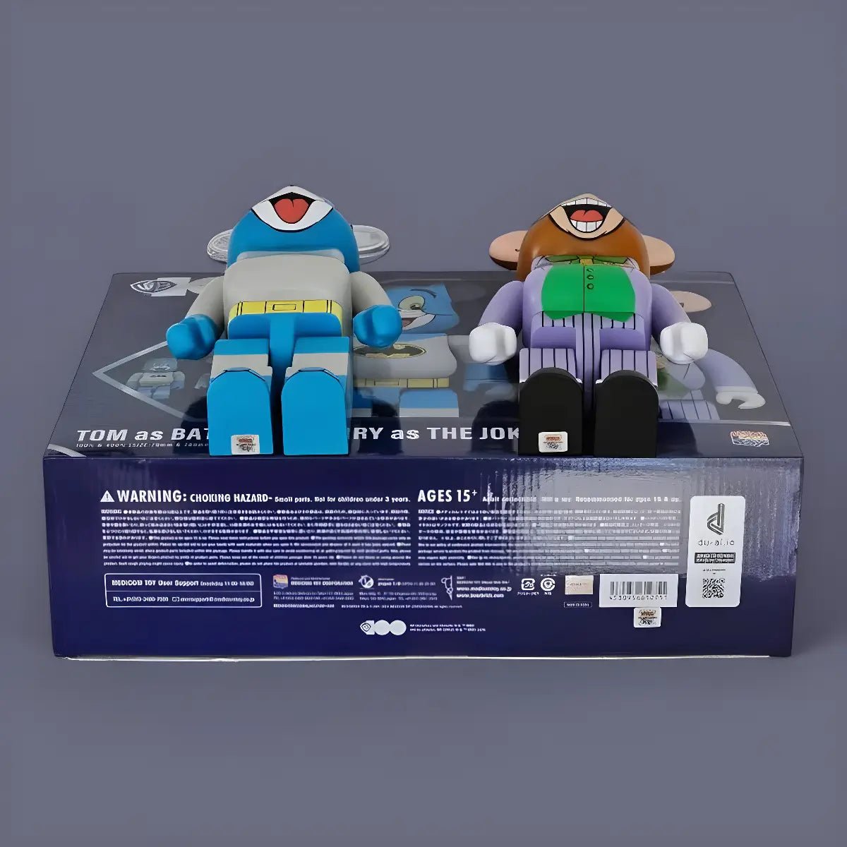 BE@RBRICK Tom as Batman & Jerry as The Joker (100%+400%) 3 BE@RBRICK Tom as Batman & Jerry as The Joker (100%+400%) - Image 3