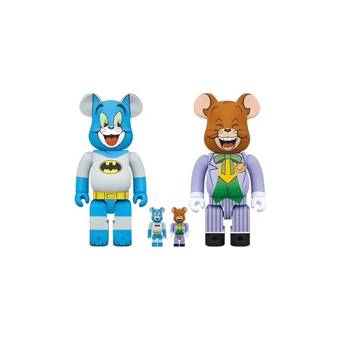 BE@RBRICK Tom as Batman & Jerry as The Joker (100%+400%) 4 BE@RBRICK Tom as Batman & Jerry as The Joker (100%+400%) - Image 4