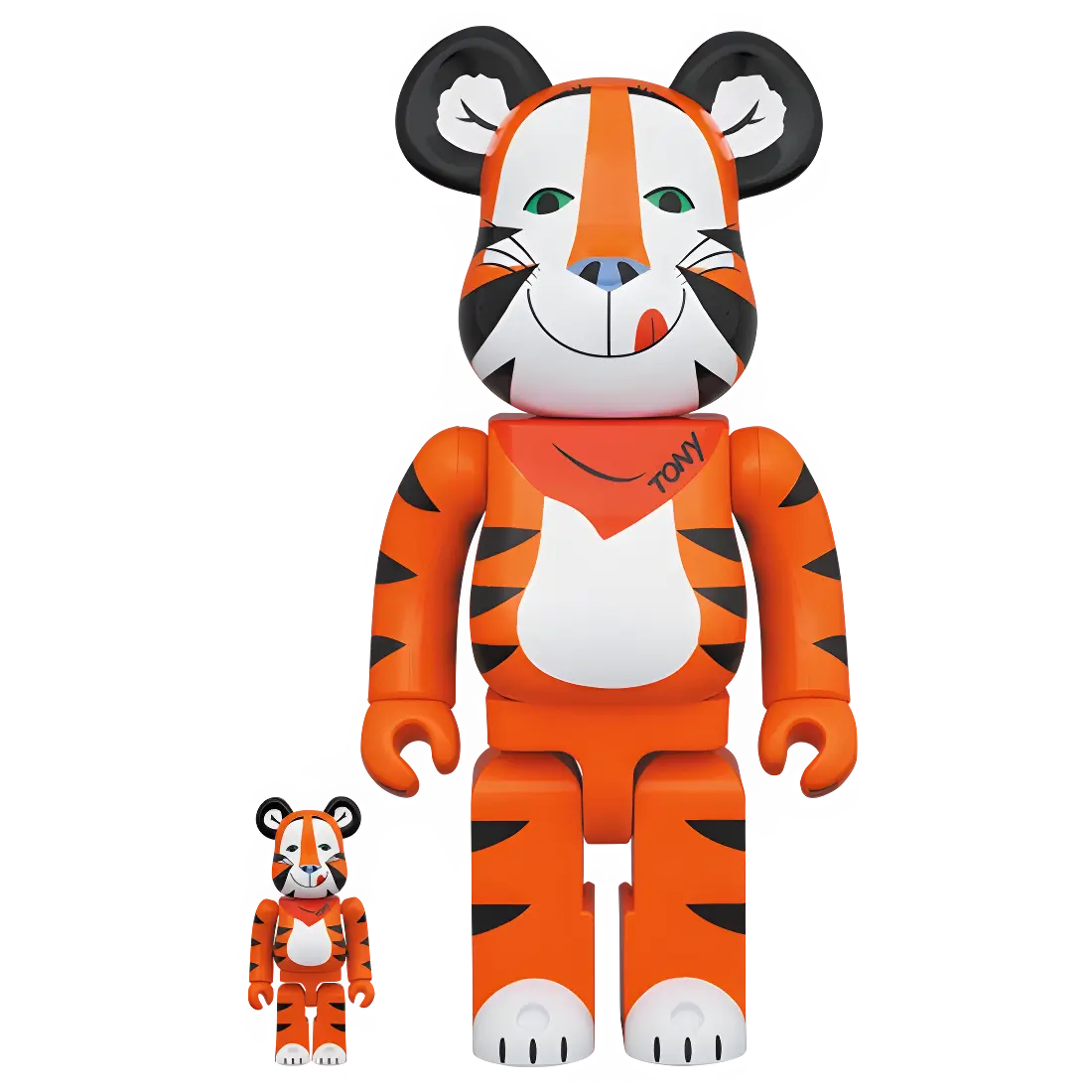 BE@RBRICK Tony the Tiger Vintage Version [Kellogg’s Corn Frosties] (100%+400%) - Image 4