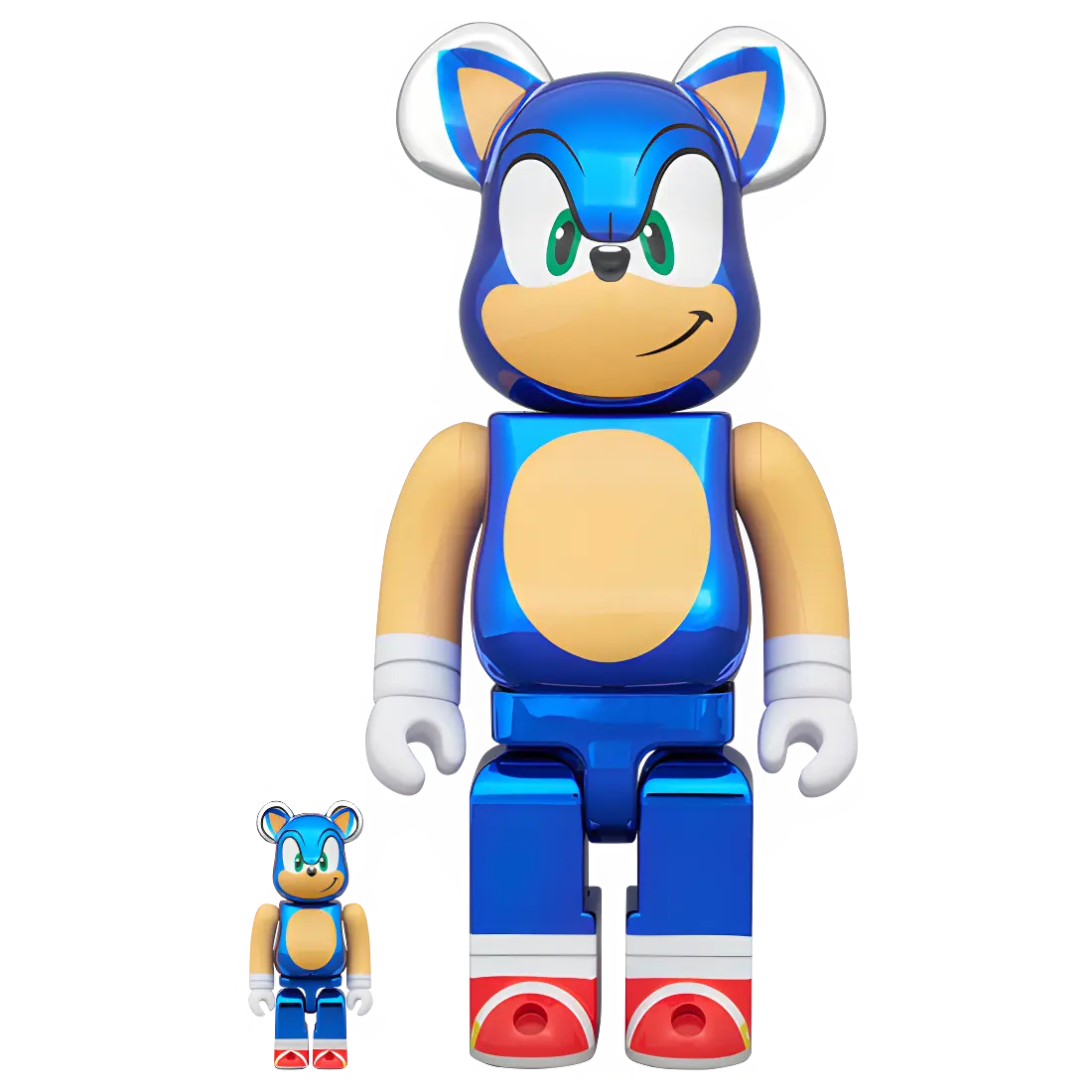 BE@RBRICK Sonic the Hedgehog Chrome Version (100%+400%) 5 BE@RBRICK Sonic the Hedgehog Chrome Version (100%+400%) - Image 5