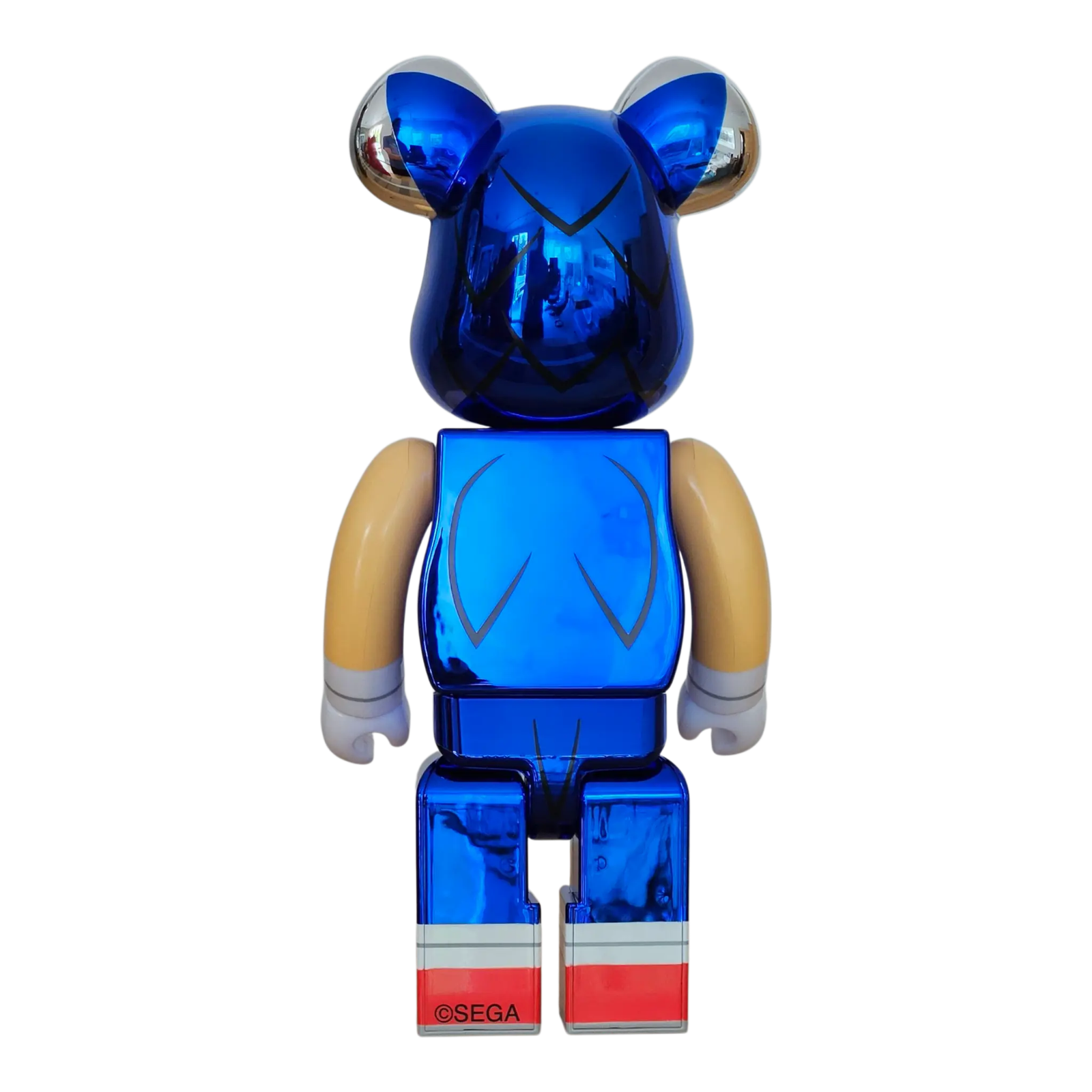 BE@RBRICK Sonic the Hedgehog Chrome Version (100%+400%) 3 BE@RBRICK Sonic the Hedgehog Chrome Version (100%+400%) - Image 3