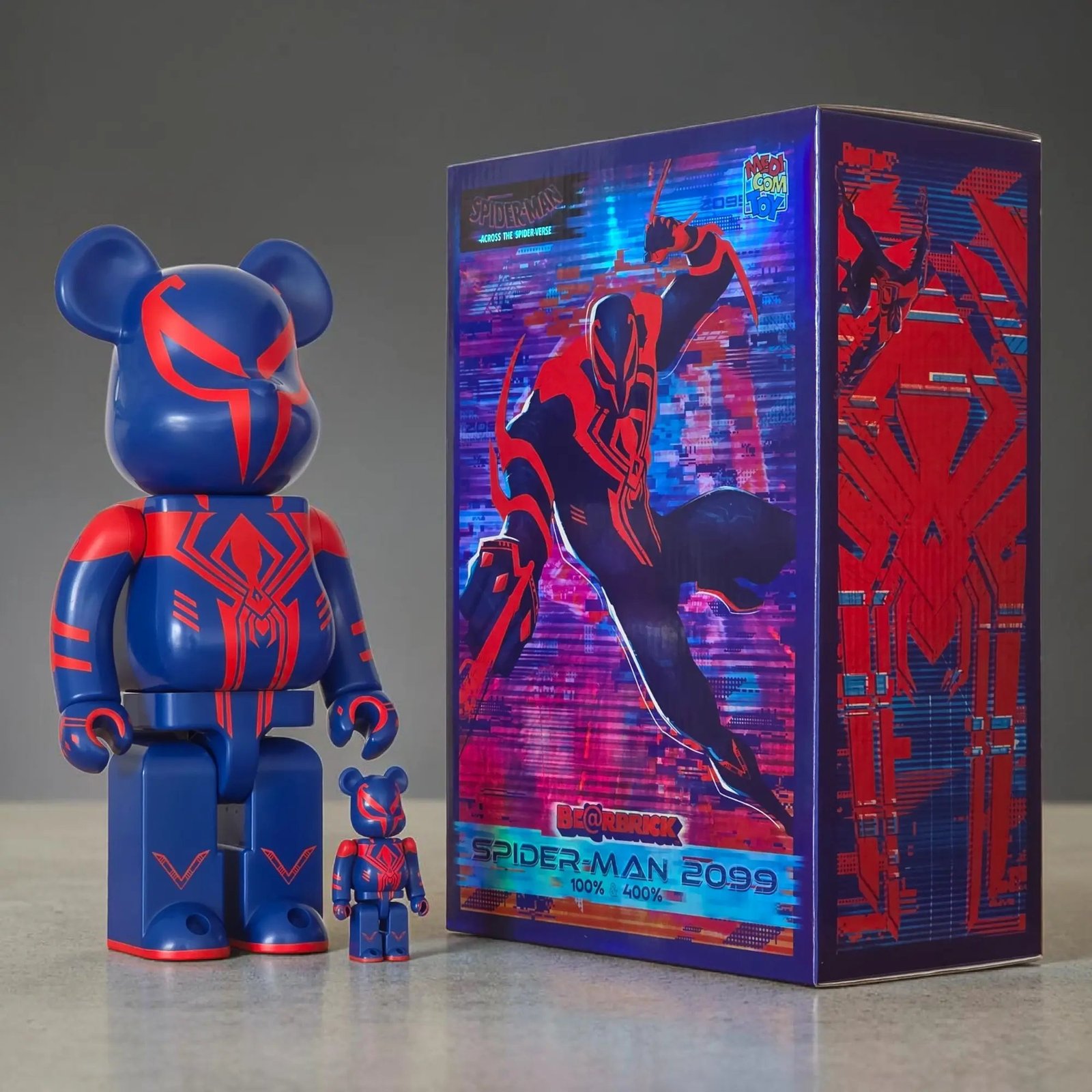 BE@RBRICK Spider-Man 2099 (100%+400%) 2 BE@RBRICK Spider-Man 2099 (100%+400%) - Image 2