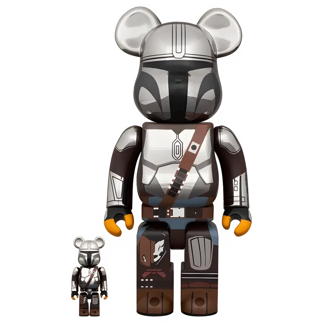 BE@RBRICK The Mandalorian Chrome Version (100%+400%) 5 BE@RBRICK The Mandalorian Chrome Version (100%+400%) - Image 5