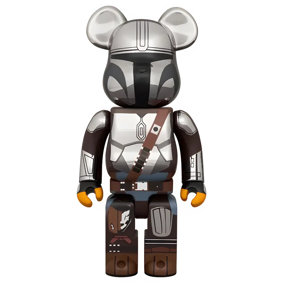 BE@RBRICK The Mandalorian Chrome Version (100%+400%) 7 BE@RBRICK The Mandalorian Chrome Version (100%+400%) - Image 7