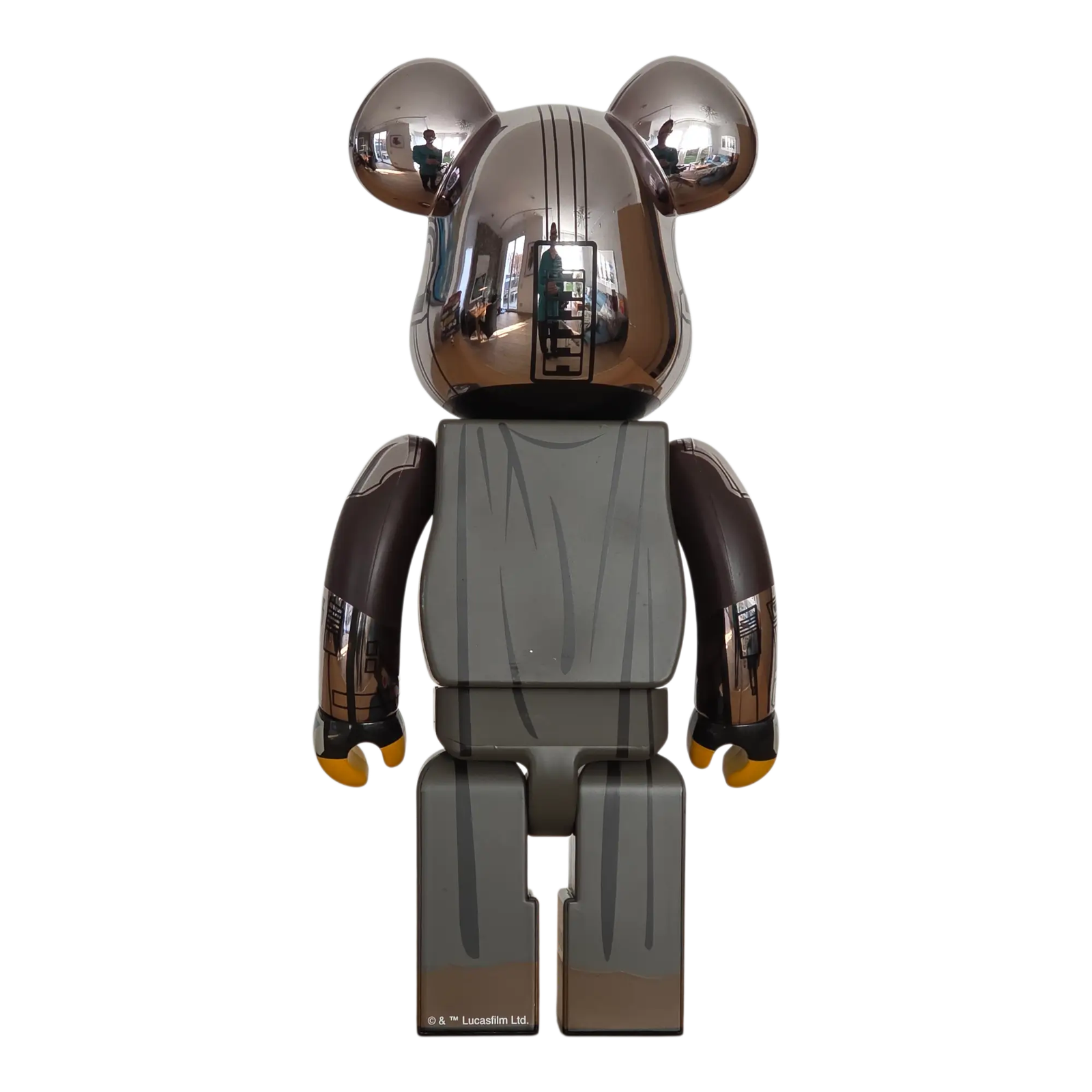BE@RBRICK The Mandalorian Chrome Version (100%+400%) 3 BE@RBRICK The Mandalorian Chrome Version (100%+400%) - Image 3