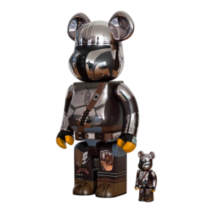 BE@RBRICK The Mandalorian Chrome Version (100%+400%)