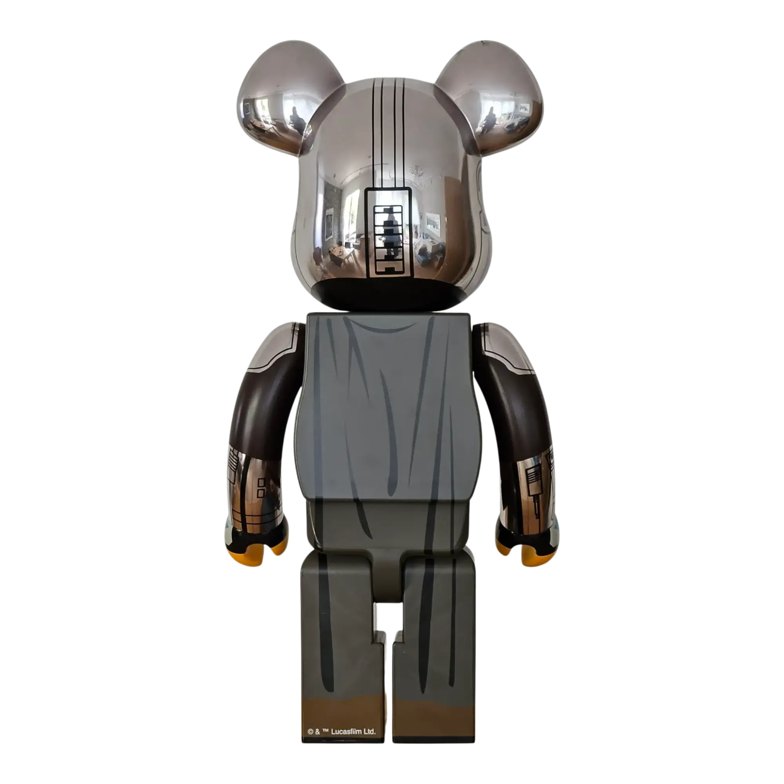 BE@RBRICK The Mandalorian Chrome Version (1000%) 3 BE@RBRICK The Mandalorian Chrome Version (1000%) - Image 3