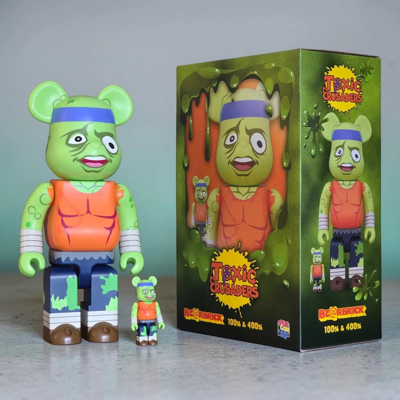 BE@RBRICK The Toxic Crusaders (100%+400%) 2 BE@RBRICK The Toxic Crusaders (100%+400%) - Image 2