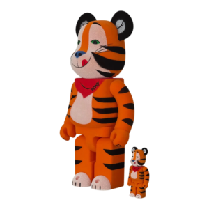 BE@RBRICK Tony the Tiger Vintage Flocky Version [Kellogg’s Corn Frosties] (100%+400%)