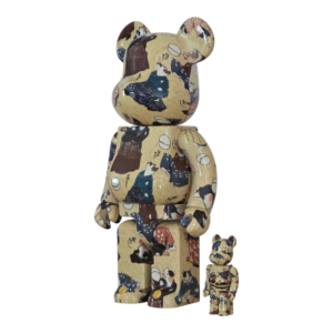 BE@RBRICK Utagawa Kuniyoshi “Fashionable Cats Juggling Balls” (100%+400%)